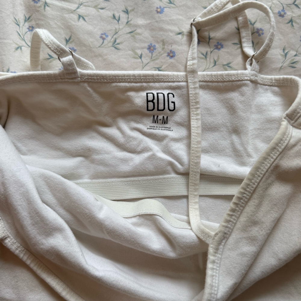 White BDG Cropped Tank - Picture 4 of 4
